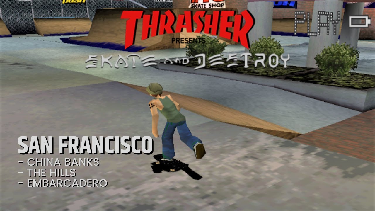 Thrasher: Skate and Destroy #4 - San Francisco! (PS1 Gameplay