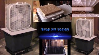 DIY Air Cooler! BIG Evap Air Cooler! w/Honeycomb Pad! 20 gallon tank! 16hr run-time! (Box-fan conv.)