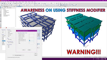 Awareness on Using Stiffness Modifiers in Etabs