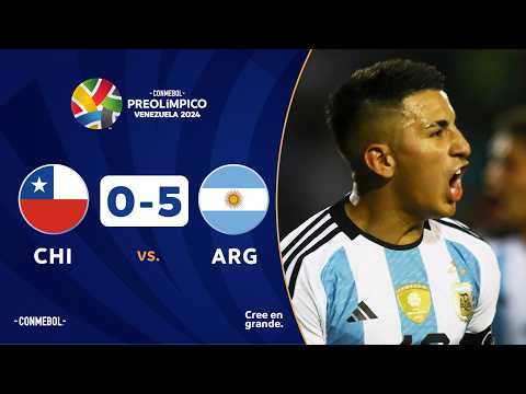 CHILE vs. ARGENTINA [0-5] | RESUMEN | CONMEBOL PREOLÍMPICO | FASE PRELIMINAR