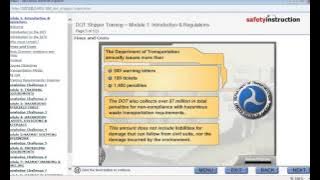 DOT Shippers Training-SafetyInstruction.com
