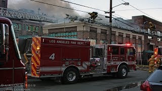 LAFD / Urth Caffe Fire / L.A. Art's District / Greater Alarm Fire