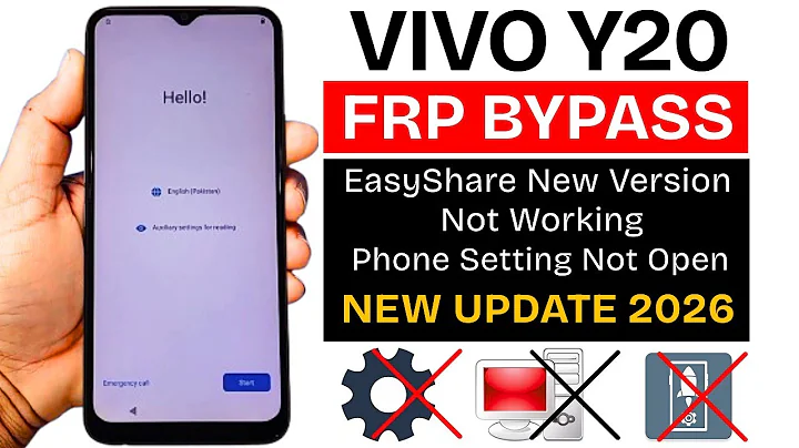 Vivo Y20 FRP Bypass Without PC 2026 New Security Update | EasyShare Not Work | Google Account Bypass