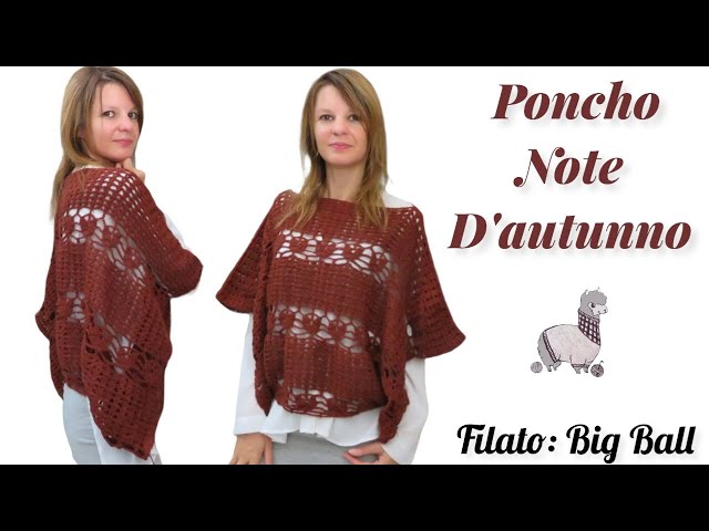 Poncho Note d'Autunno
