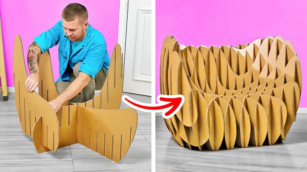 Cozy And Beautiful Cardboard Furniture You Can Make At Home