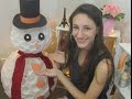 DIY: BONECO DE NEVE super DIFERENTE. Especial de Natal#3