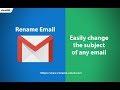 Rename Email Subject by cloudHQ chrome extension