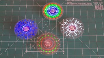 LED Fidget Spinners! DIY kits for beginners - test and assembly