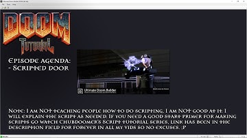 40: Door 6 - Scripted door - Ultimate Doom Builder with the Lazygamer