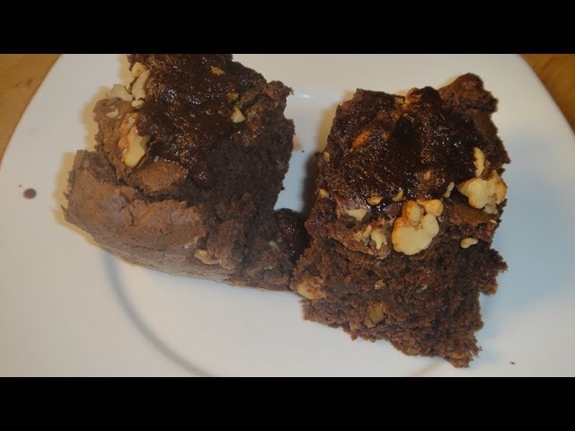 Christmas Chocolate Walnut Brownie With Hot Fudge