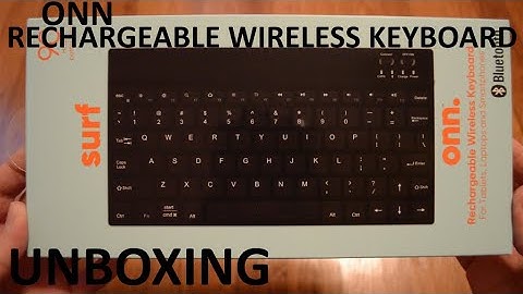 Unboxing Onn Rechargeable Wireless Keyboard