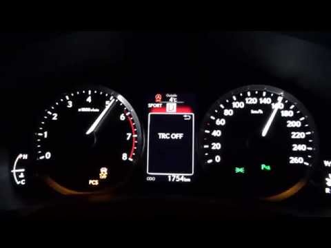 Lexus IS 200t 245 KM - acceleration 0-160 km/h