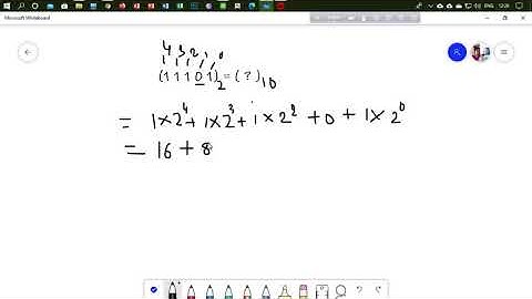Converting binary number (11101) to Decimal