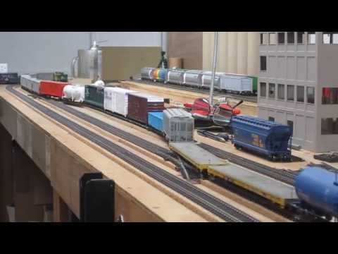 Test Train Over Two Double Slips