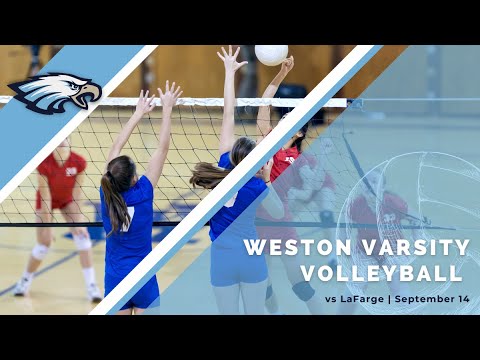 Weston High School vs La Farge High School Womens Varsity Volleyball