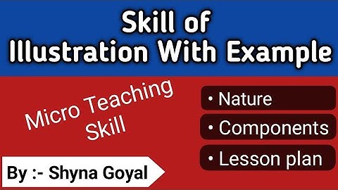 Skill of Illustration with Example|Micro Teaching Skill