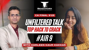 AIR 9 Harleen Kaur Kakkar (Final S 25) | Facing Anxiety..Leaving 2 Exams Midway to Cracking AIR 9 🫡💯