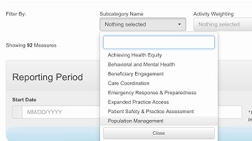 MIPS  - Reporting Improvement Activities (IA)