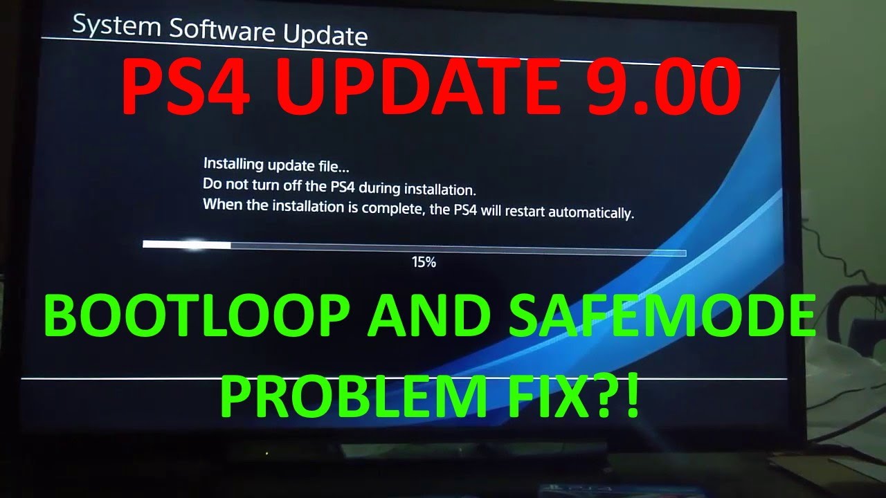 ps4 update file for reinstallation