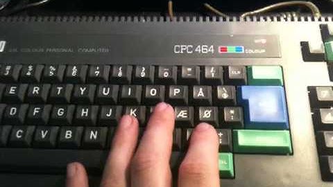 How to: Load Amstrad CPC 464 games with a foreign (or Danish keyboard).