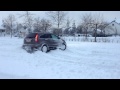 Honda CRV snow drifting 17 1 2013
