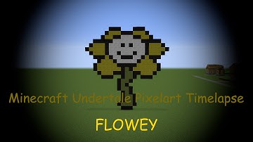 Minecraft UNDERTALE Pixelart Timelapse #5 Flowey