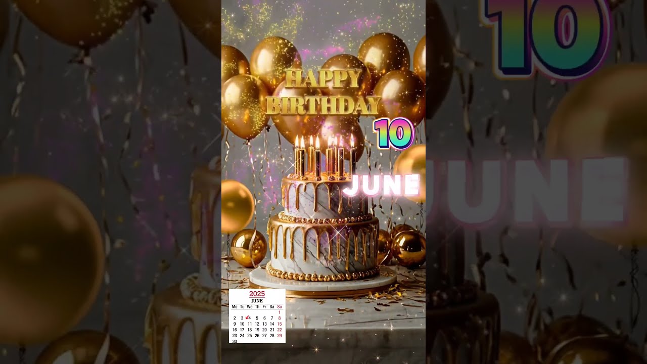 "Celebrate 10 June Birthday | Heartfelt Wishes & Beautiful Music"