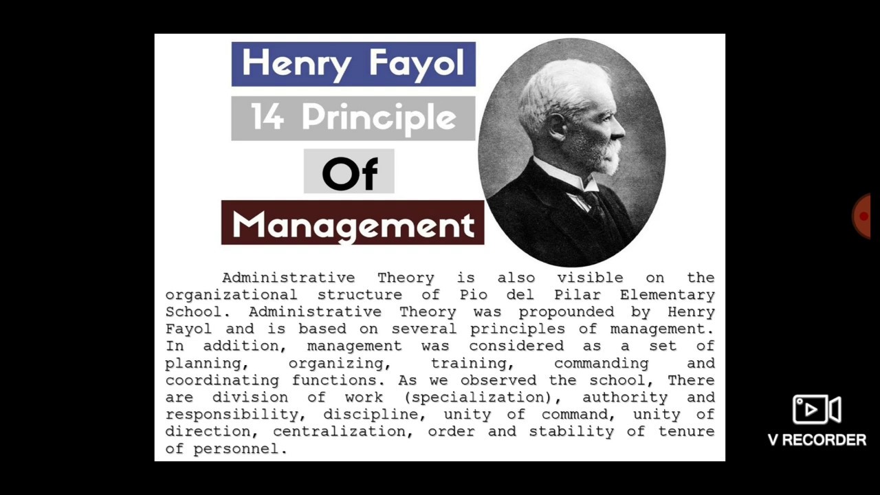 Henry Fayol - 14 Principle of Management - YouTube