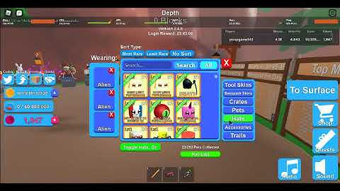 showing my mining simulator  inventory😉😉😊😊🤘🤘❤❤!!