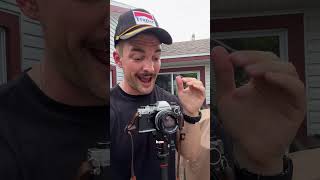 Vintage camera technology is magic. Modern Cannon versus vintage Olympus film camera