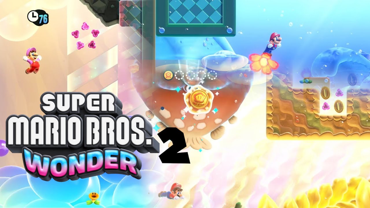 Super Mario Bros Wonder Part 2 | Exploring around the Petal Isles - YouTube