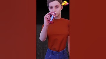 Asthma Inhaler 😲 3D Animation #3d #hindi #3danimation