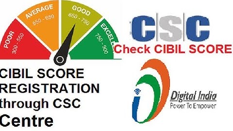 csc vle cibil score registration or check Cibil credit report commission