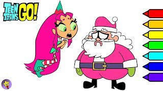 Teen Titans Go Coloring Book Starfire And Robin Coloring Page Teen Titans Go Christmas 2018