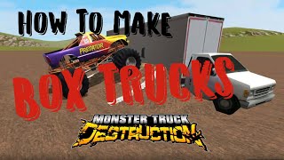 How to make BOX TRUCKS! | MTD Level Editor 