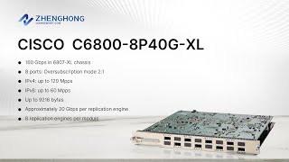 Catalyst 6800 8-port 40GE with dual integrated dual DFC4-EXL C6800-8P40G-XL（on sale)