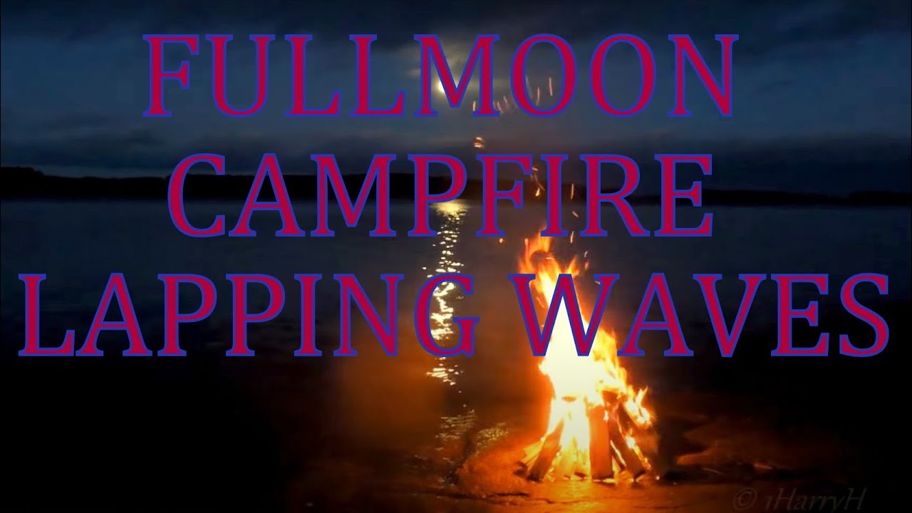full moon beach camping