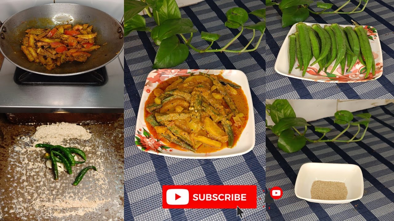 Bengali Style Bhindi Posto Recipe | Posto Bhindi | Lady Finger With ...