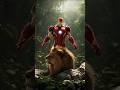 Iron Man Saved The Lion .#ironman #ai #lion #makxai