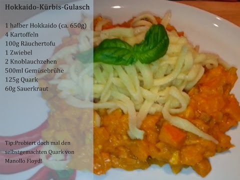 Indisches Kürbis Curry - Vegetarisches Rezept mit Hokkaido Kürbis (Pumpkin Curry). 