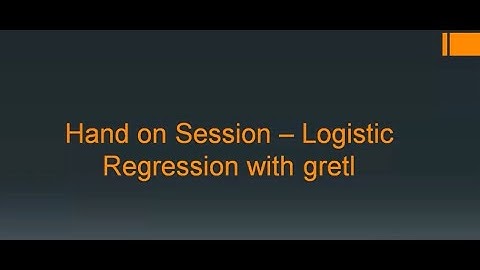 Logistic Regression Model Using GRETL and Tableau