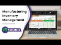 Free Inventory Management in Excel for Manufacturing Businesses - Inventory Spreadsheet