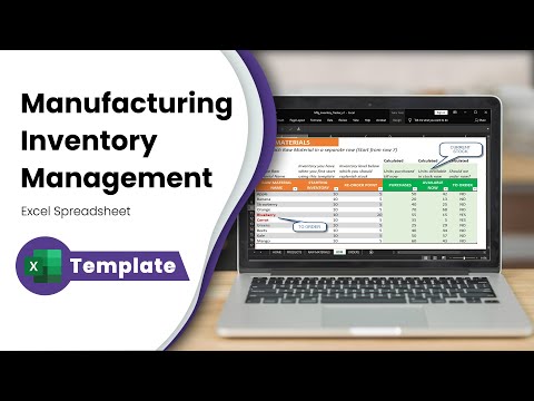 Free Inventory Management in Excel for Manufacturing Businesses - Inventory Spreadsheet