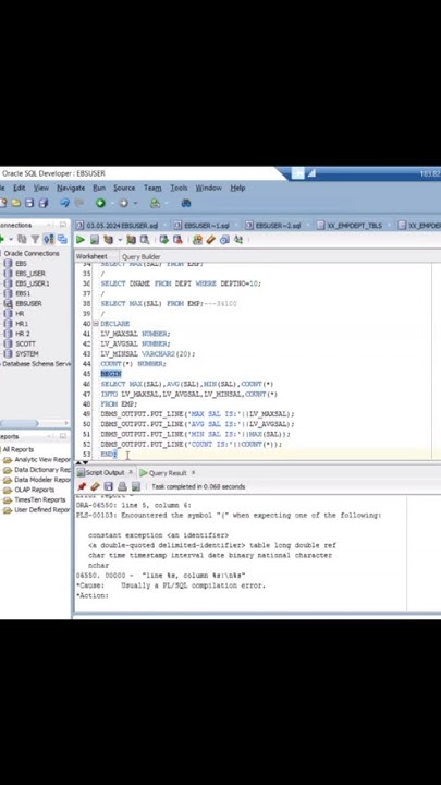 Count (*) function Oracle sql Pl-sql developer #oracleplsql - YouTube image.