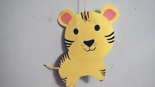 How to Make wall hanging Tiger Toys on Paper screenshot 2
