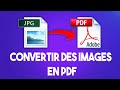 Comment convertir des images en pdf sans logiciel png jpeg jpg bmp 