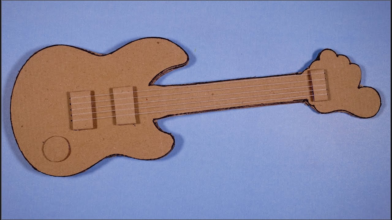 Como hacer una guitarra con materiales reciclados