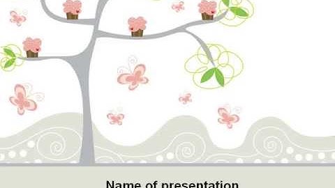 Spring Tree PowerPoint Template by PoweredTemplate.com