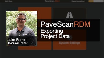PaveScan RDM 2.0: Exporting Project Data