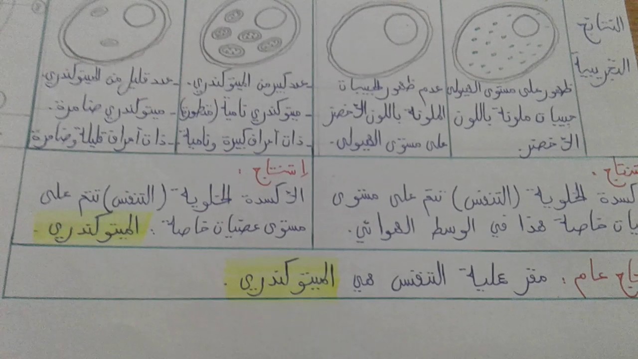 التنفس الدرس الأول